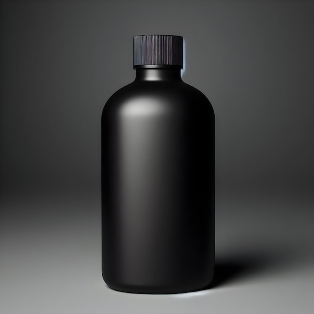 Photo 3d bottle minimalist mockup