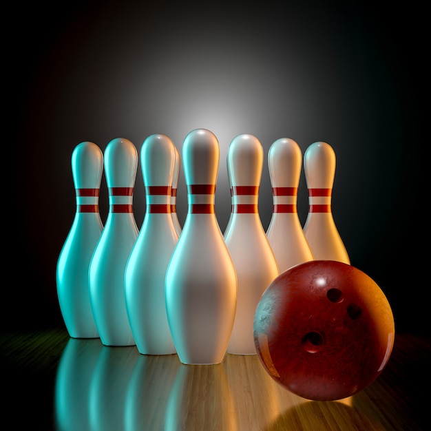 Foto bowling 3d