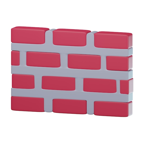 3D Brick wall Illustration