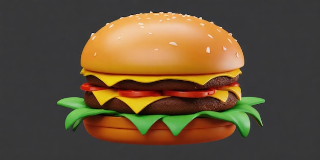 3d burger