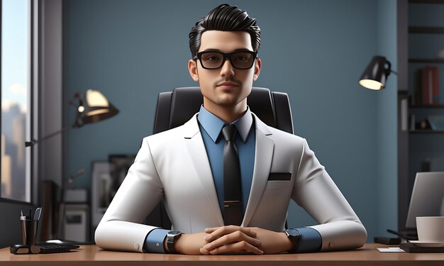 Photo 3d business man