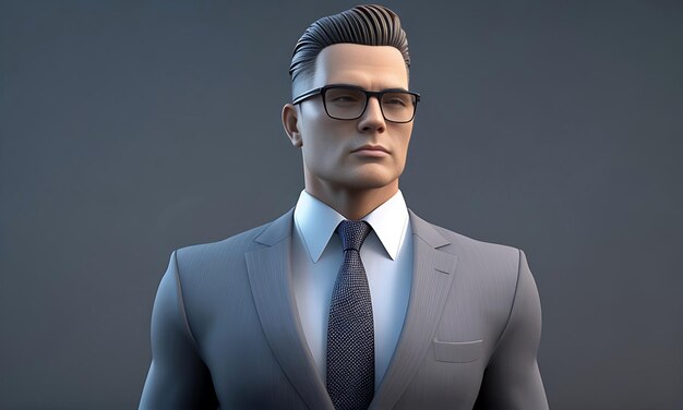 Photo 3d business man