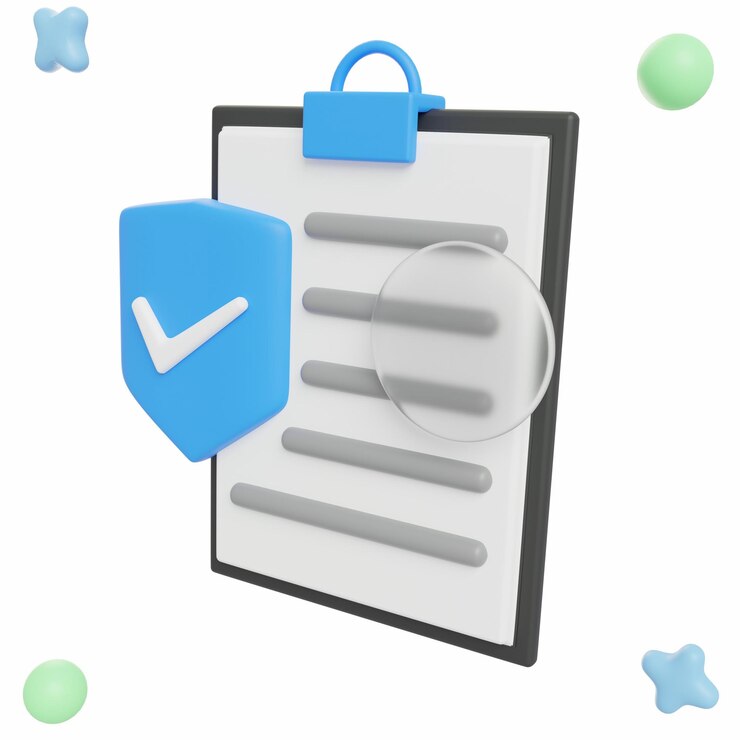 Photo 3d business survey illustration