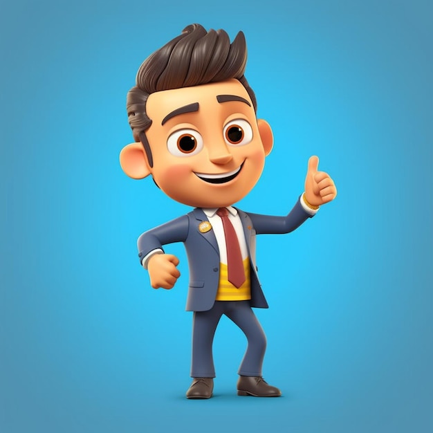 3D Businessman Character