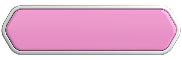 3d button empty button 3d illustration