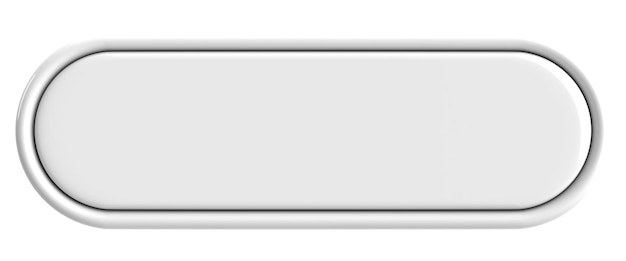 3D 버튼 빈 버튼 3D 일러스트레이션