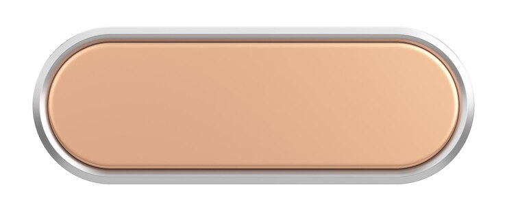 Photo 3d button empty button 3d illustration
