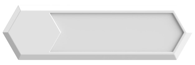 3d button empty button 3d illustration