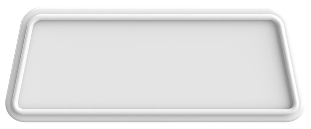 3d button empty button 3d illustration