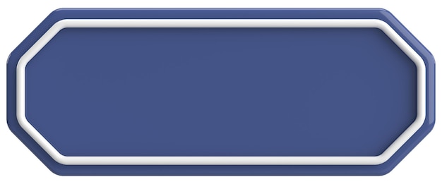 3d button empty button 3d illustration