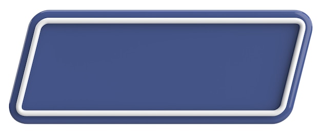3d button empty button 3d illustration