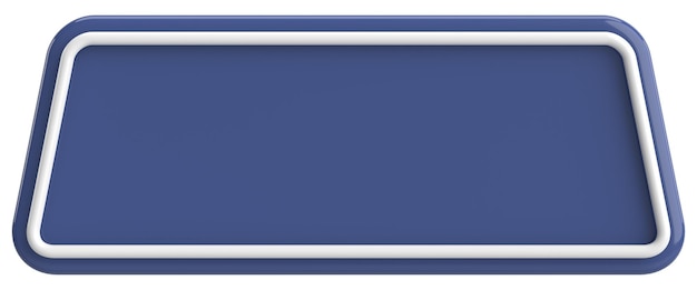 3d button empty button 3d illustration