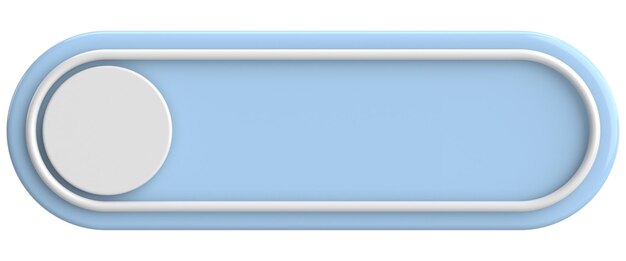 3Dボタン 空のボタン 3Dイラスト