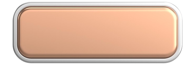 Photo 3d button empty button 3d illustration