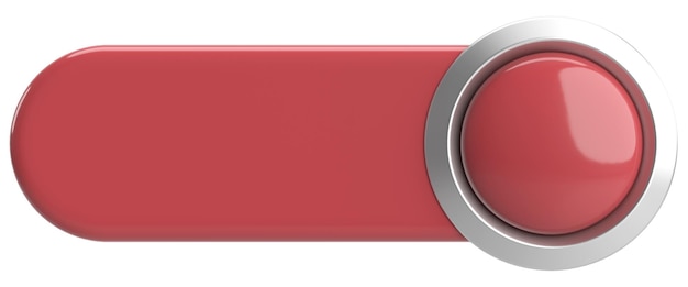 3d button empty button 3d illustration