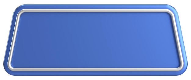 3d button empty button 3d illustration