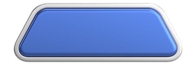 3d button empty button 3d illustration