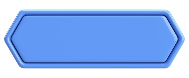 3d button empty button 3d illustration