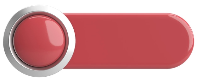 3d button empty button 3d illustration