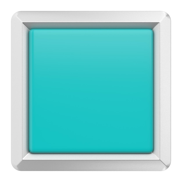 3Dボタン 空のボタン 3Dイラスト