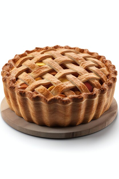 Photo 3d cake realistic of apple pie