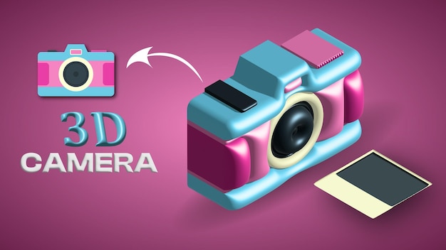 Foto progettazione di telecamere 3d