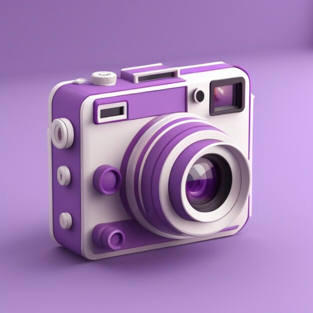 Photo 3d camera icon ai generated