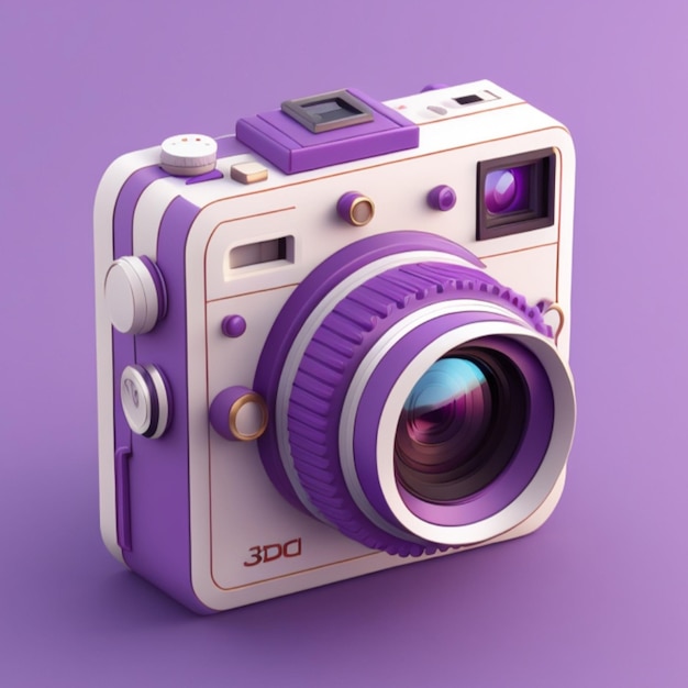 3d camera icon ai generated