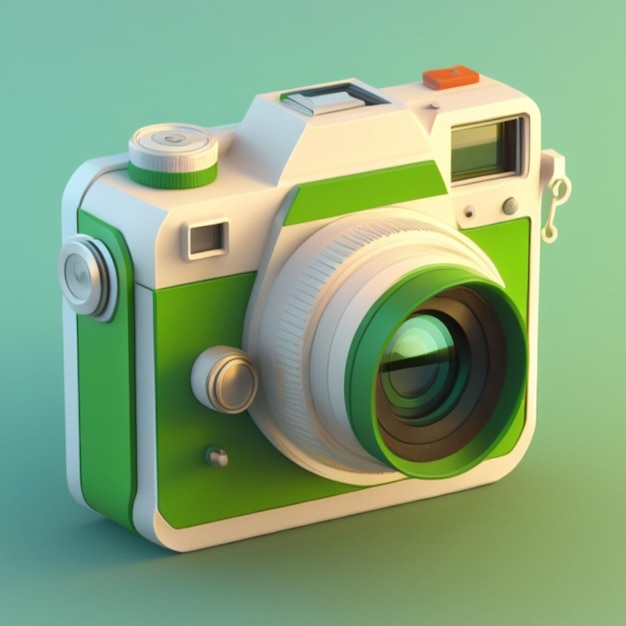 Photo 3d camera icon ai generative