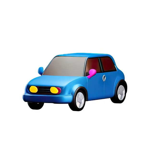 Photo 3d car illustration