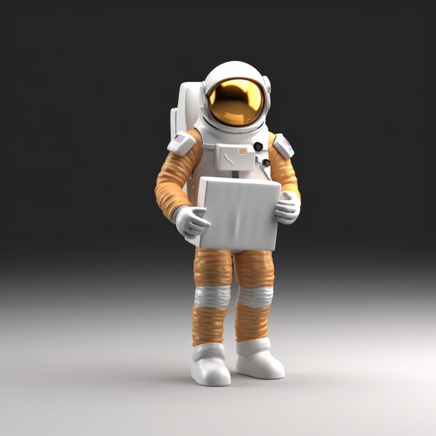 3d cartoon astronaut