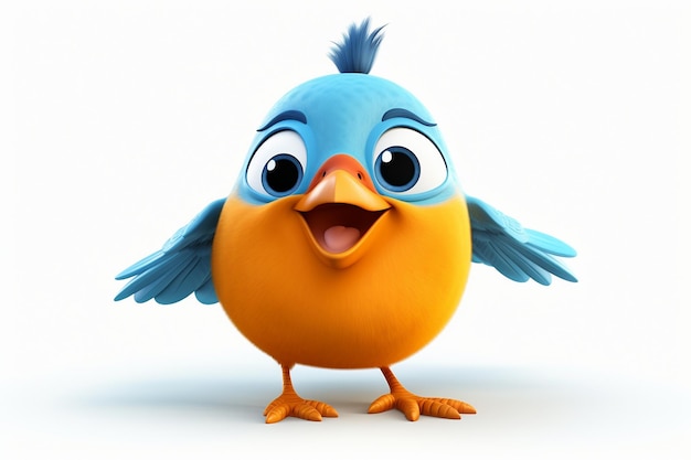 3D Cartoon Bird