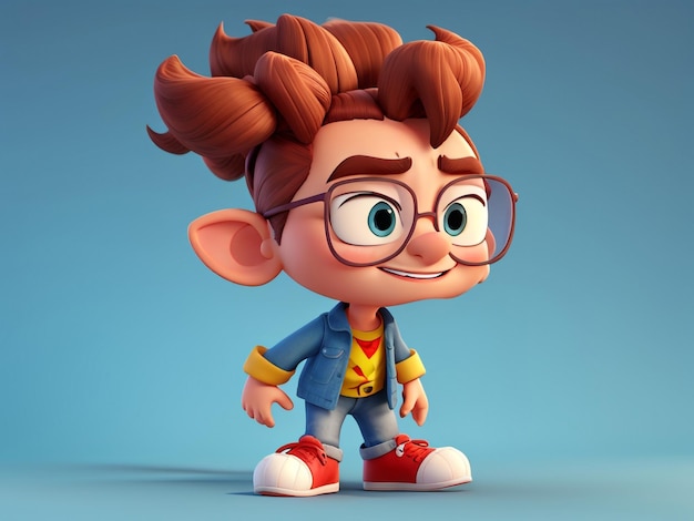 3d cartoon boy character model design