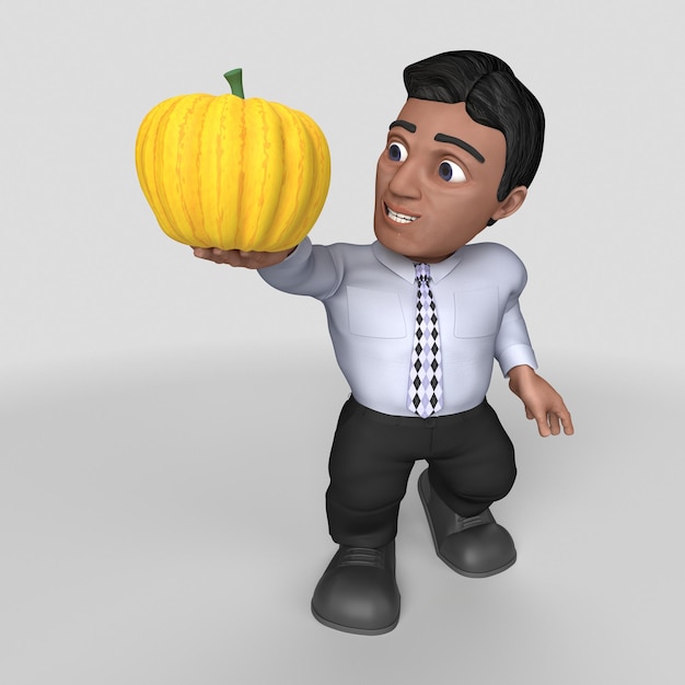 3D Cartoon Business Character