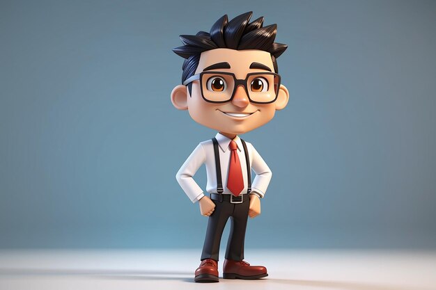 3d cartoon business character