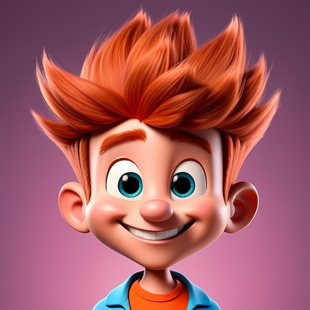 Фото 3d мультфильмный персонаж 3d счастливая иллюстрация мультфильма 3d смешной персонаж мультфильмі для детей