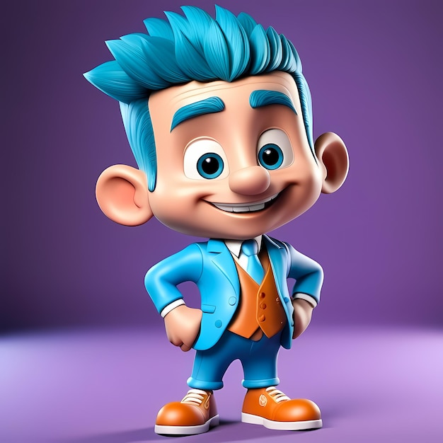 3D мультфильмный персонаж 3D счастливая иллюстрация мультфильма 3D смешной персонаж мультфильмі для детей