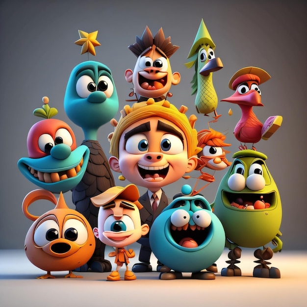 3d cartoon character for animation