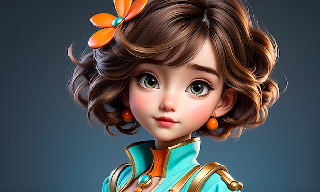 3D cartoon character cartoon illustration cartoon cute character wallpaper PC