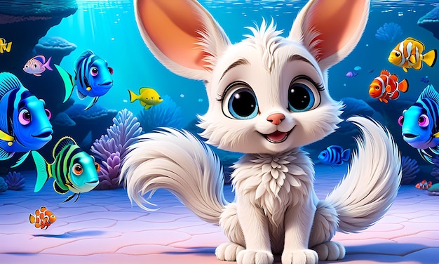 3D cartoon character cartoon illustration cartoon cute character wallpaper PC