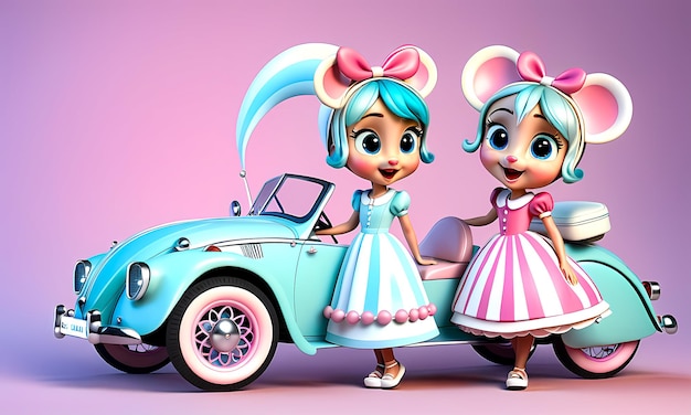 3D cartoon character cartoon illustration cartoon cute character wallpaper PC