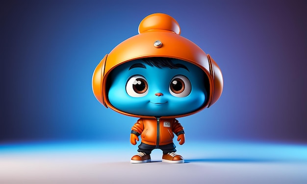 Photo 3d cartoon character cartoon illustration cartoon cute character wallpaper pc