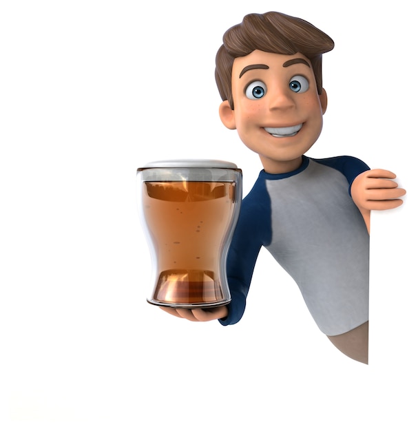 3D漫画のキャラクター面白いティーンエイジャー