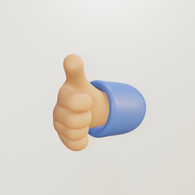 Photo 3d cartoon character hand pointing gesture