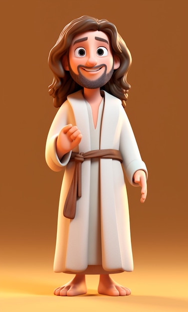 イエス・キリストの 3 D 漫画のキャラクター