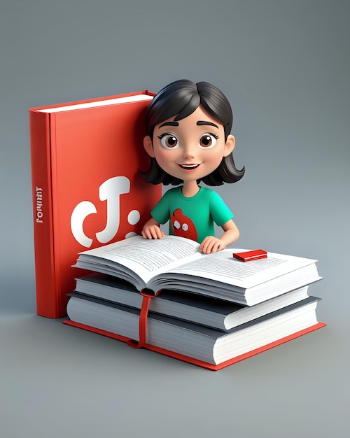 Photo 3d cartoon character study