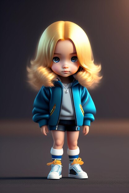 3D cartoon cute Kids Model and 3D Chareter