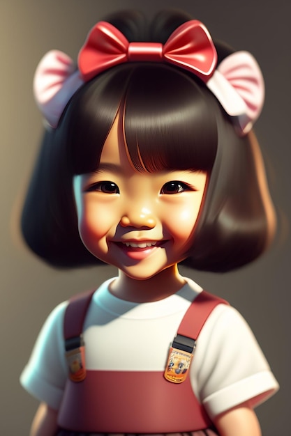 3D cartoon cute Kids Model and 3D Chareter