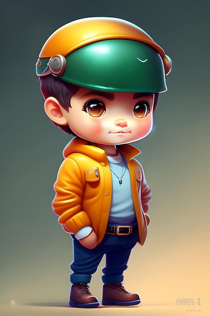 3D cartoon cute Kids Model and 3D Chareter