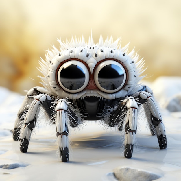 3d cartoon cute spider
